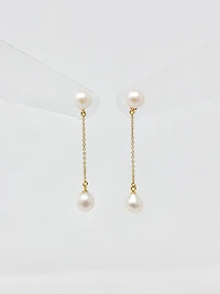Cultured Pearl Dangle Earrings