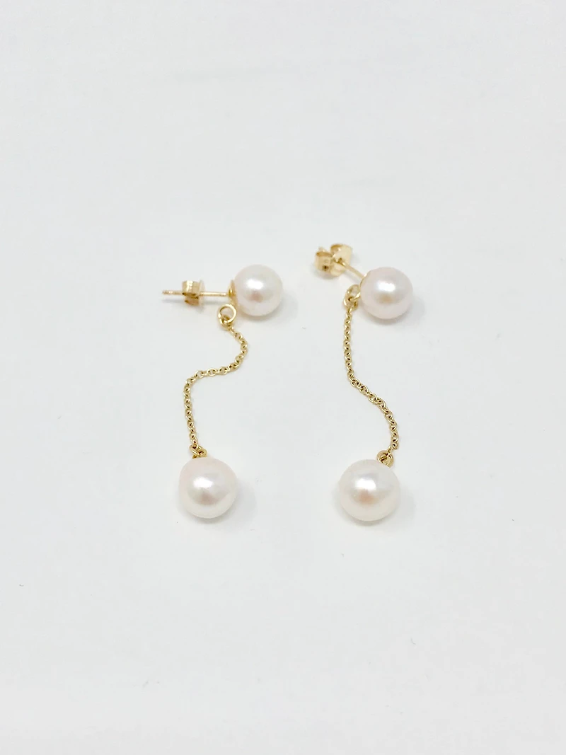 Cultured Pearl Dangle Earrings