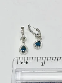Sapphire and Diamond Earrings