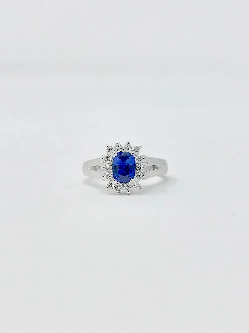 Sapphire and Diamond Ring