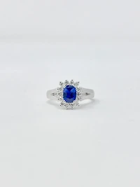 Sapphire and Diamond Ring