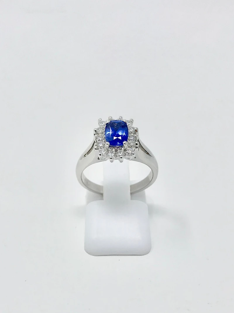 Sapphire and Diamond Ring