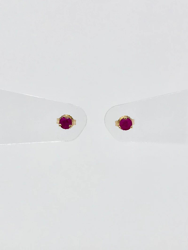 Ruby Stud Earrings