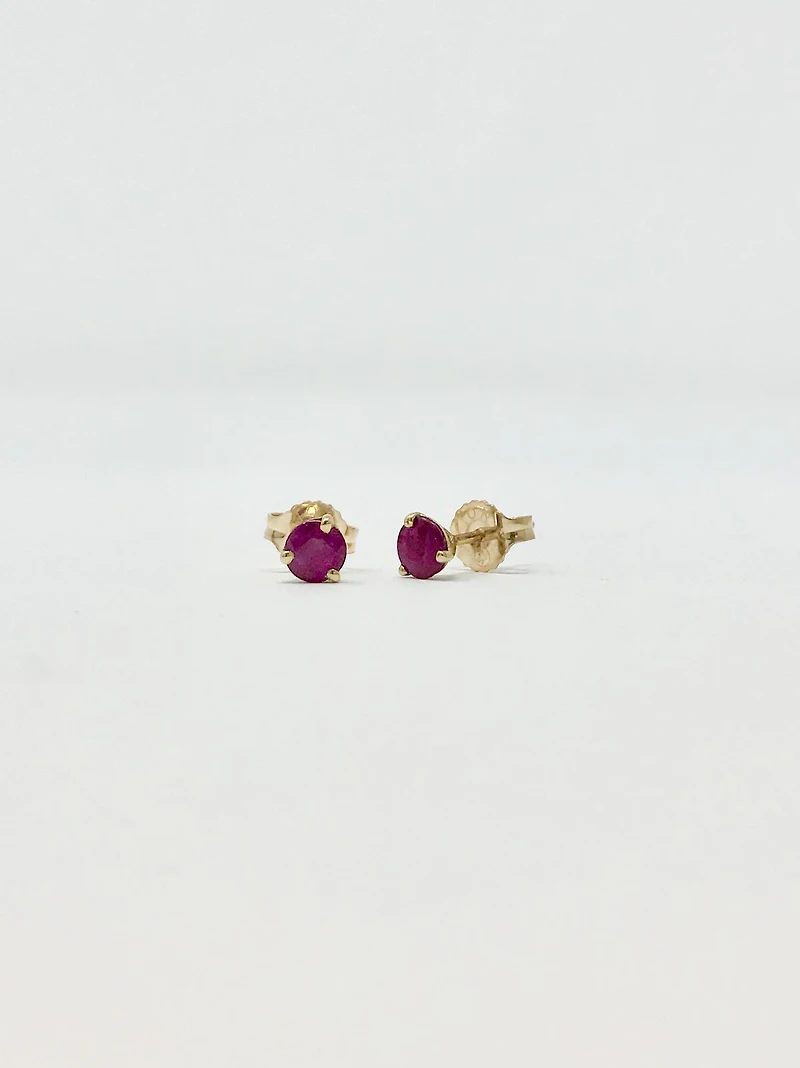 Ruby Stud Earrings