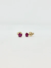 Ruby Stud Earrings