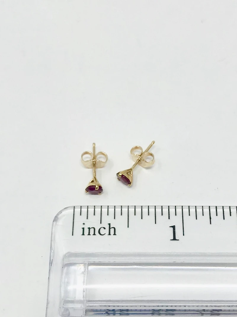 Ruby Stud Earrings