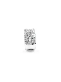 10K White Gold 2.00cttw Diamond Pavé Ring-Size 6.5