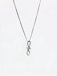 Silver and Diamond Necklace