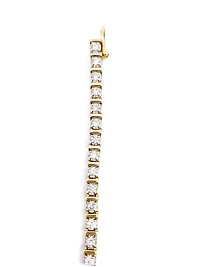 10K Yellow Gold 2.00cttw Diamond Tennis Bracelet, 7"