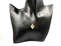 10K Rose Gold 0.20cttw Diamond Pendant, 18"