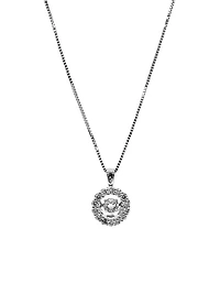 10K White Gold 0.35cttw Diamond Eternity Pendant, 18"