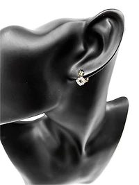 10K White & Yellow Gold 0.25cttw Diamond Stud/Dangle/Drop Earrings
