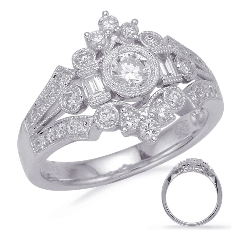14K White Gold 0.75cttw Diamond Ring