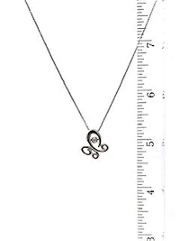 Sterling Silver 0.03cttw Diamond Butterfly Necklace, 18"
