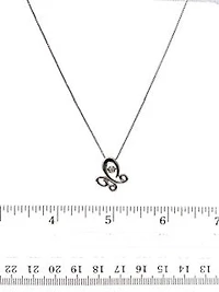 Sterling Silver 0.03cttw Diamond Butterfly Necklace, 18"