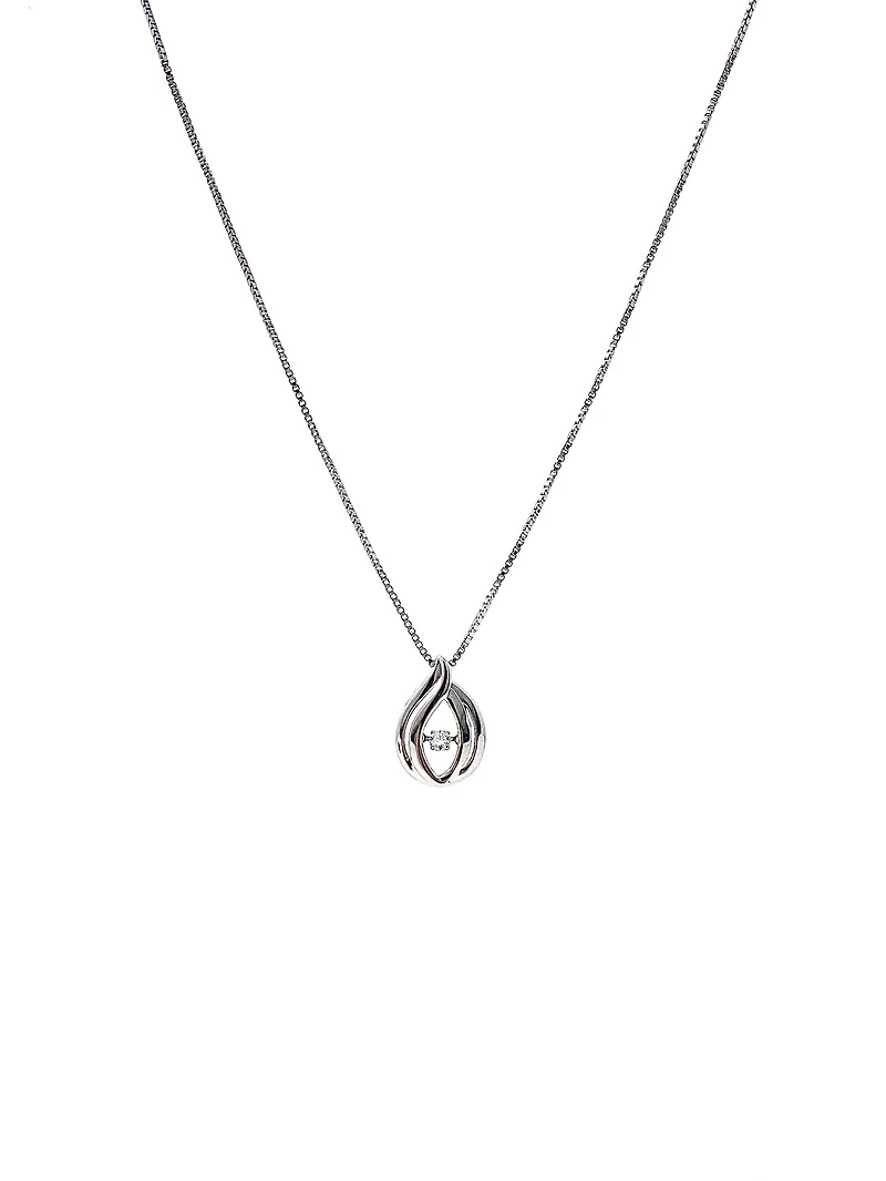 Diamond Silver Necklace