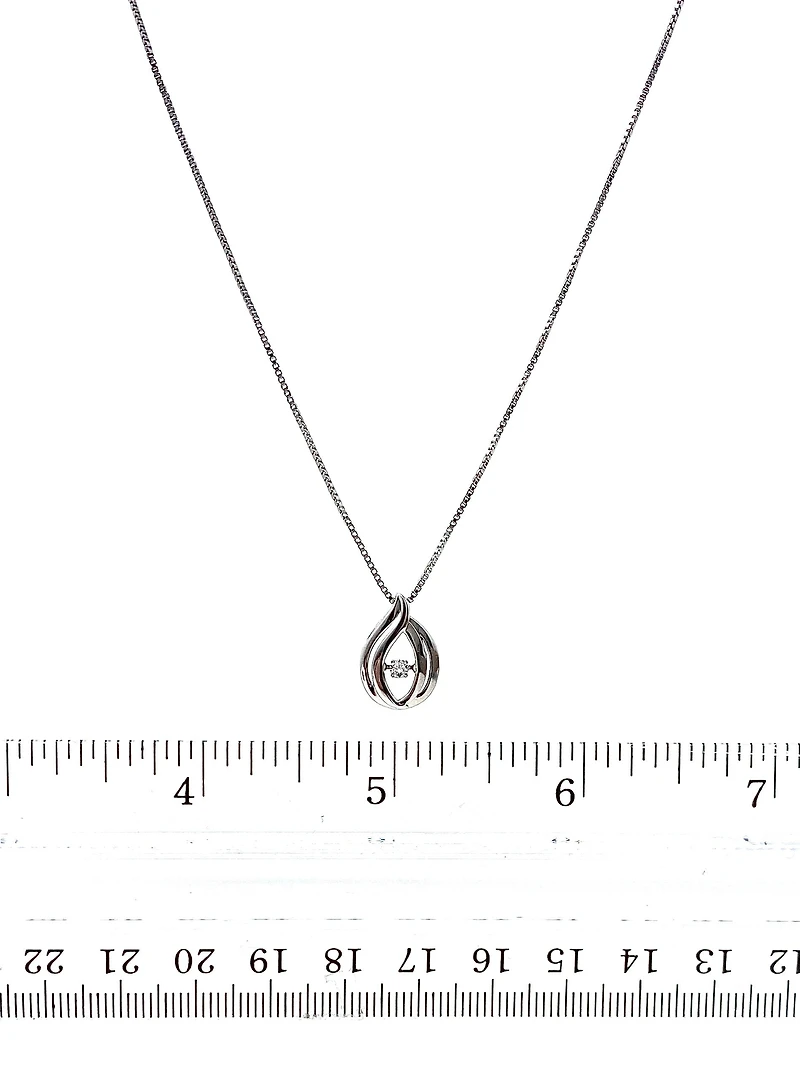 Diamond Silver Necklace