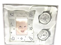 3Pc. Set Silver Frame with First Tooth & Curl