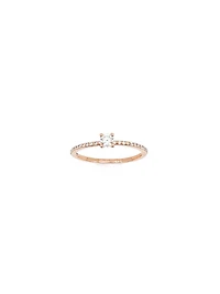 10K Rose Gold 0.30cttw Canadian Diamond Ring, Size 6.5