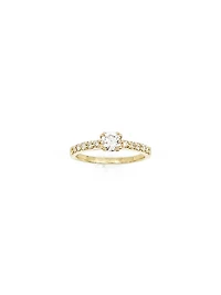 14K Yellow Gold 0.70cttw Canadian Diamond Engagement Ring, size 6.5 - 4.5