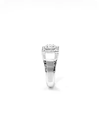 10K White Gold Gents 0.30cttw Canadian Diamond Ring, size 10