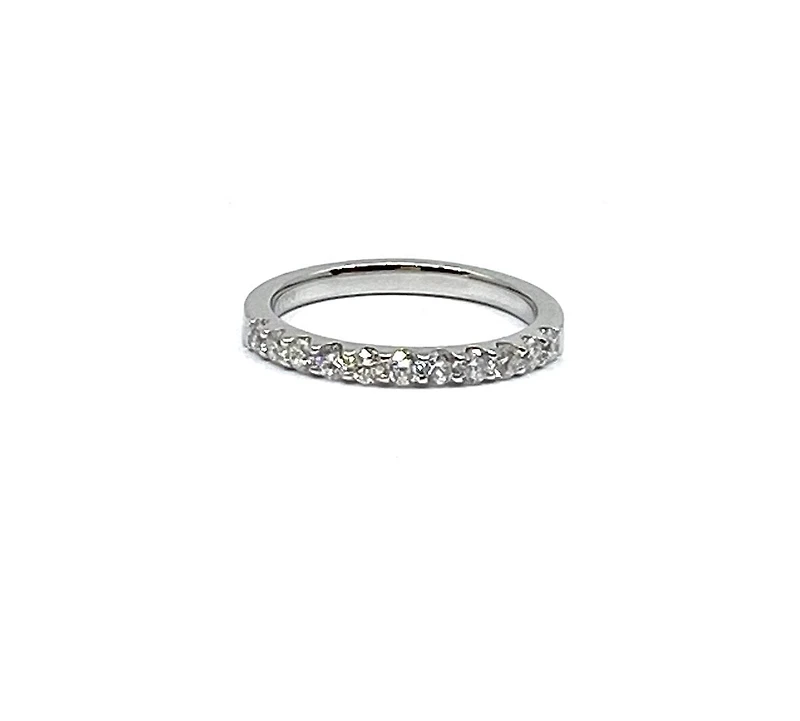 Platinum 0.50cttw Diamond Wedding Band, size 7