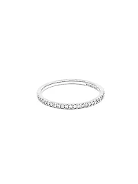 10K/14K White Gold Diamond Pave Band - Diamonds cttw / 4