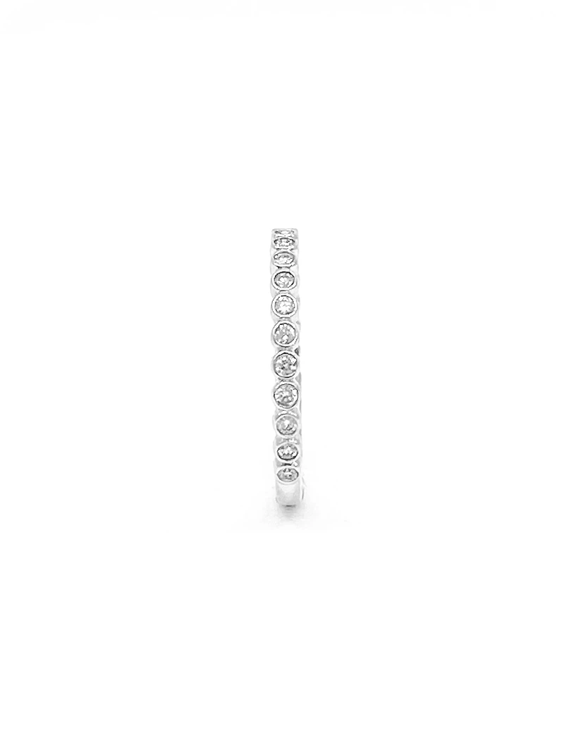 10K White Gold0.27cttw Diamond Ring/Band, size 6.5 - 4.5