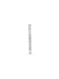 10K White Gold0.27cttw Diamond Ring/Band, size 6.5 - 4.5