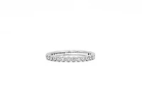 10K White Gold0.27cttw Diamond Ring/Band, size 6.5 - 4.5