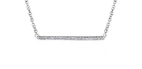 10K White Gold 0.10cttw Diamond Pendant