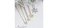 14K Yellow Gold 0.10cttw, 0.14cttw & 0.18cttw Canadian Diamond Bezel Set Pendant, 18"