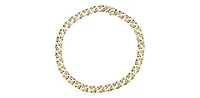 10K Yellow Gold 3.50cttw Diamond Miami Cuban Link Pave Set Chain / Necklace, 16"