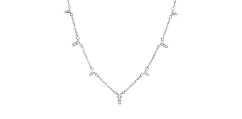 14K Gold 0.50cttw Canadian Diamond Pendant, 18"