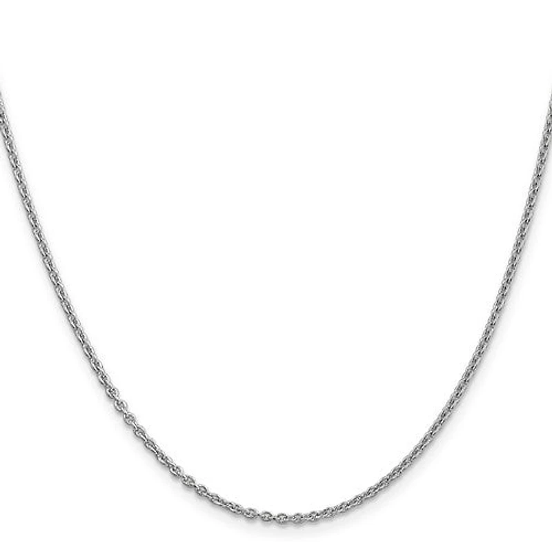 14K Gold 1.8mm Forzantine Cable with Lobster Clasp Chain - /