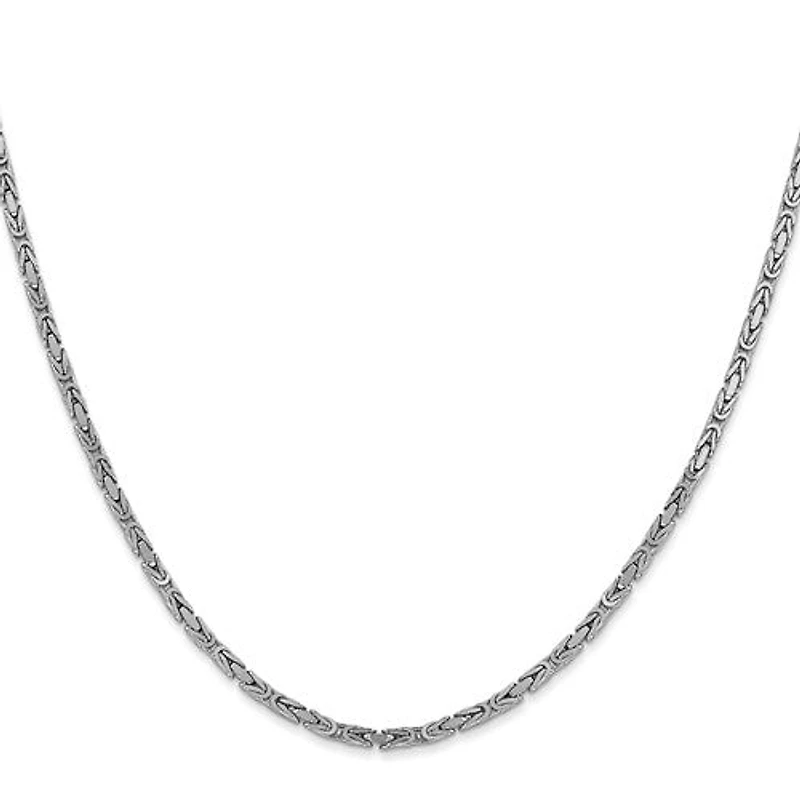 14K Gold 2.0mm Byzantine Chain - /