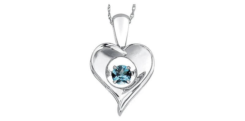 Sterling Silver Blue Topaz Pendant