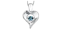 Sterling Silver Blue Topaz Pendant
