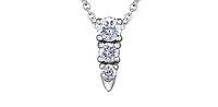 14K Gold 0.25cttw Canadian Diamond Pendant, 18"