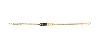 10K Gold Bracelet with Engravable Plate