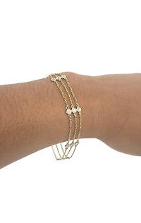 14K Yellow Gold 0.45cttw Diamond Bracelet