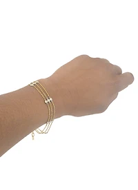 14K Yellow Gold 0.45cttw Diamond Bracelet