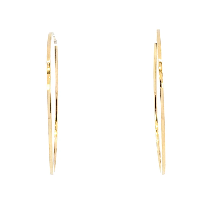 10K Yellow Gold 42mm Earrings