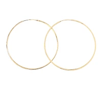 10K Yellow Gold 42mm Earrings