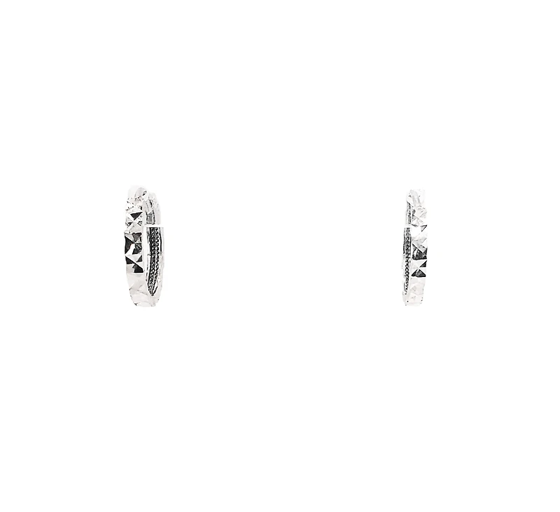 10K Gold 14mm Hoop / Huggie / Hinged Earrings