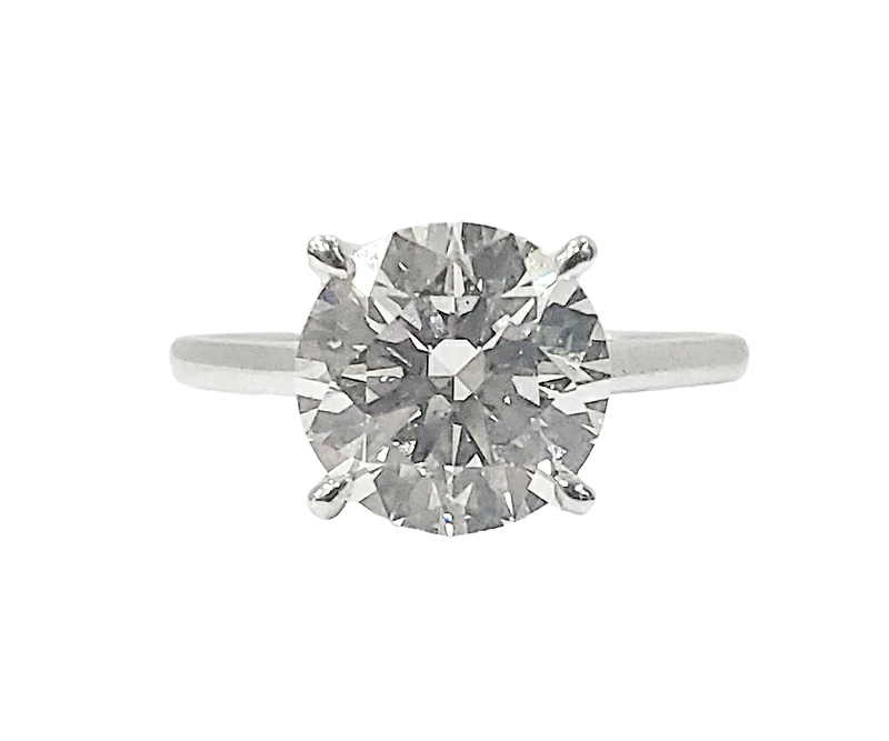 14K Gold 3.03cttw Lab Grown Round Brilliant Cut Diamond Ring - / White