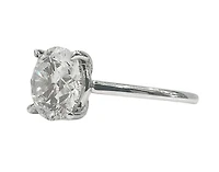 14K Gold 3.03cttw Lab Grown Round Brilliant Cut Diamond Ring - / White