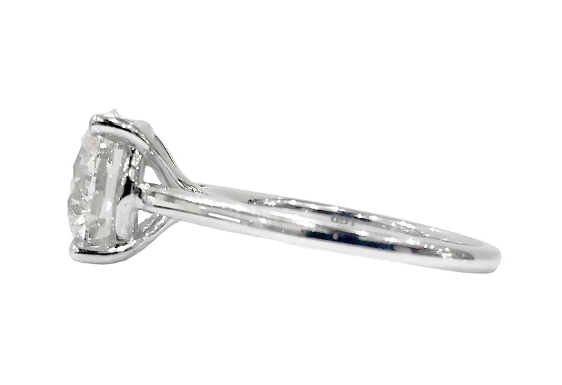 14K Gold 3.03cttw Lab Grown Round Brilliant Cut Diamond Ring - / White