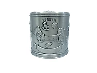 Pewter Engraveable Stork Baby’s First Money Bank