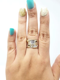 Silver and Sapphire Ring